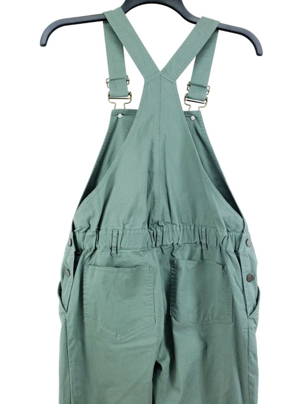 The Nines By Hatch Maternity Green Stretch Overalls Womens XS Elastic Waist Slim - Picture 5 of 10